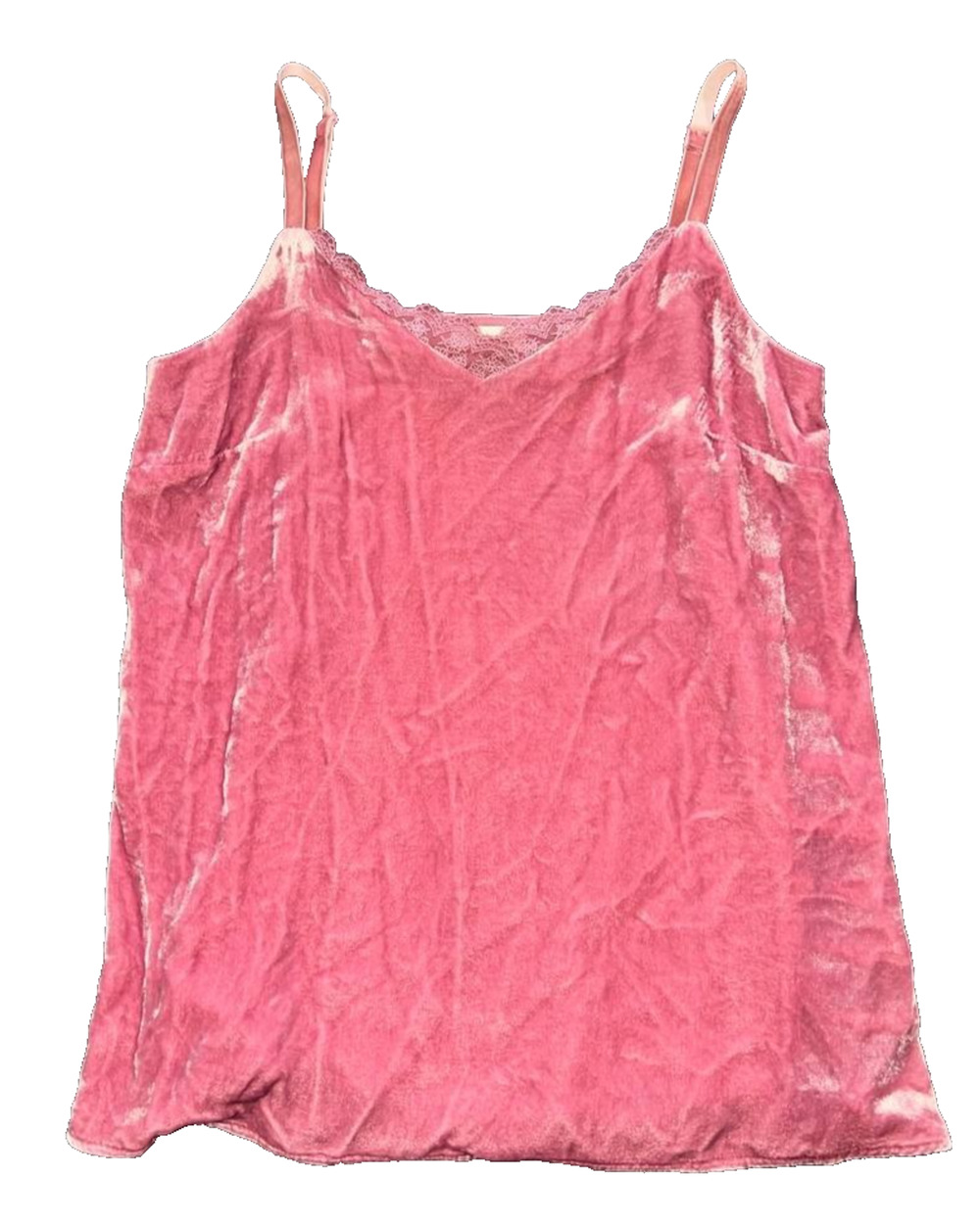 Sundance Silk Blend Maroon Tank Top Sleeveless Crushed Velvet Cami XS A010150